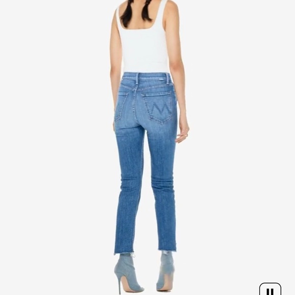 MOTHER High-Waisted Ankle Step Fray In Loafers and Lassos wash NWT - Picture 3 of 8